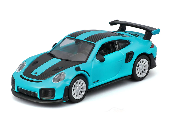 Колекційна модель Maisto: Speed Icons — Porsche 911 (991-2) GT2 RS Coupe 2017 Blue / Синя (1:64) — 15707BL - зображення 3