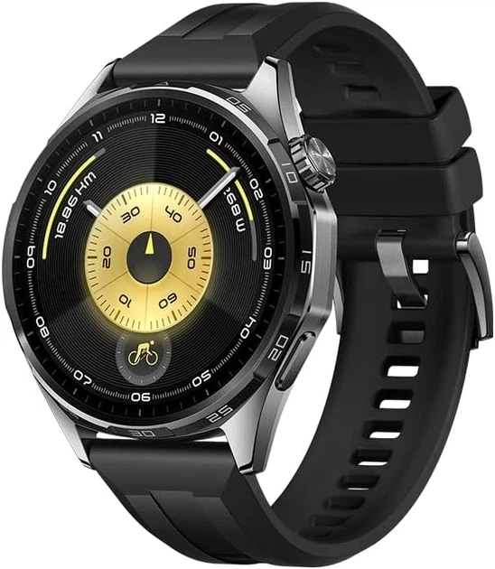 Смарт-годинник HUAWEI Watch GT 6 46 mm Чорний (Atum-B19F, 55020FTX) - Фото 1 Смарт-годинник HUAWEI Watch GT 6 46 mm Чорний (Atum-B19F, 55020FTX) - изображение 1