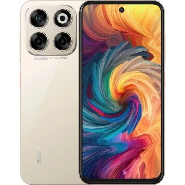 Смартфон ZTE Nubia V70 8/256GB Золотистий - Фото 1 Смартфон ZTE Nubia V70 8/256GB Золотистий - зображення 1
