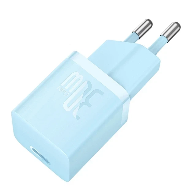 Мережевий зарядний пристрій Baseus GaN5 Fast Charger (mini) 1C 30W Синій (CCGN070603) - Фото 1 Мережевий зарядний пристрій Baseus GaN5 Fast Charger (mini) 1C 30W Синій (CCGN070603) - изображение 1