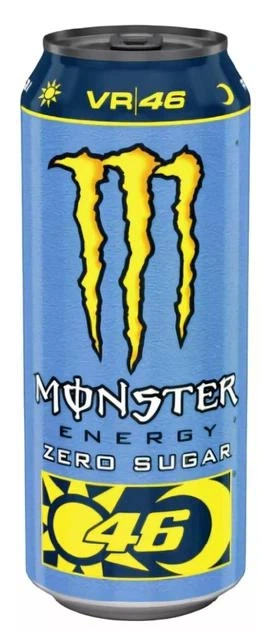 Напій енергетичний Monster Valentino Rossi Zero VR46 500 мл - Фото 1 Напій енергетичний Monster Valentino Rossi Zero VR46 500 мл - зображення 1