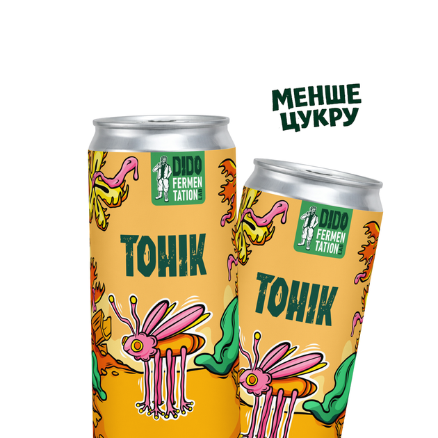 Упаковка безалкогольного напою Крафтовий Тонік DIDO, 330 мл × 20 шт. - зображення 2