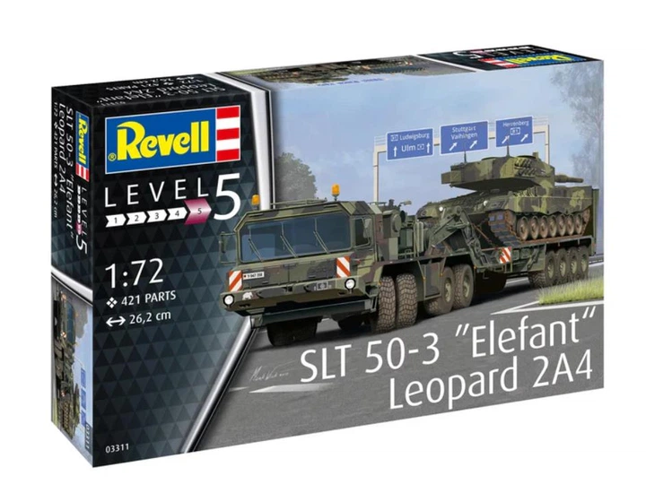 Збірна модель 1:72 SLT 50-3 Elefant & Leopard 2A4 Revell 03311 - изображение 8