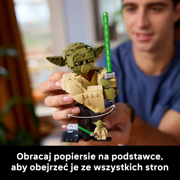 Zestaw klocków LEGO Star Wars Popiersie Yody 399 elementów (75438) - obraz 7