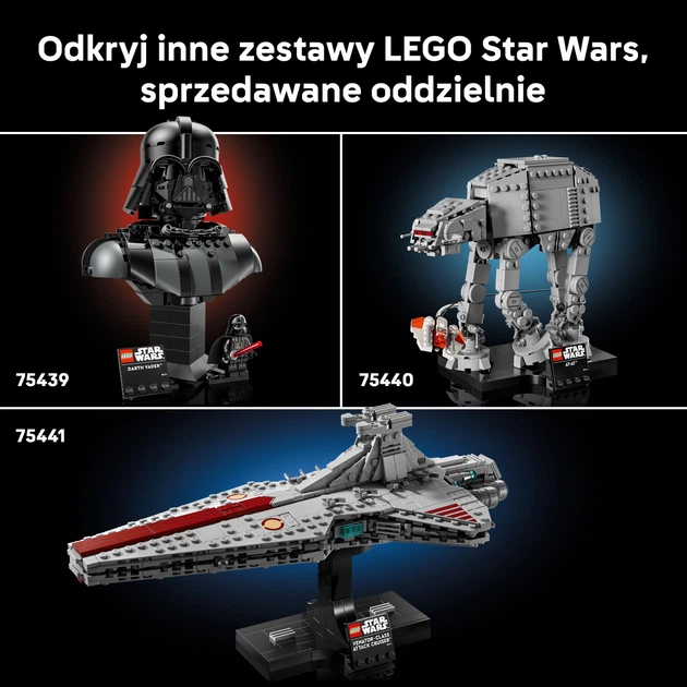 Zestaw klocków LEGO Star Wars Popiersie Yody 399 elementów (75438) - obraz 8