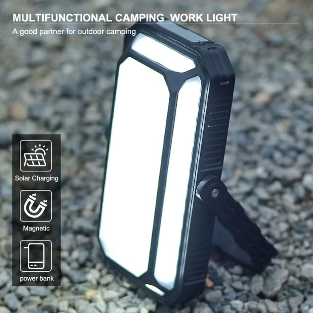 Потужний портативний світильник 120–1200 lm, 10000 mAh Коричневий - зображення 9