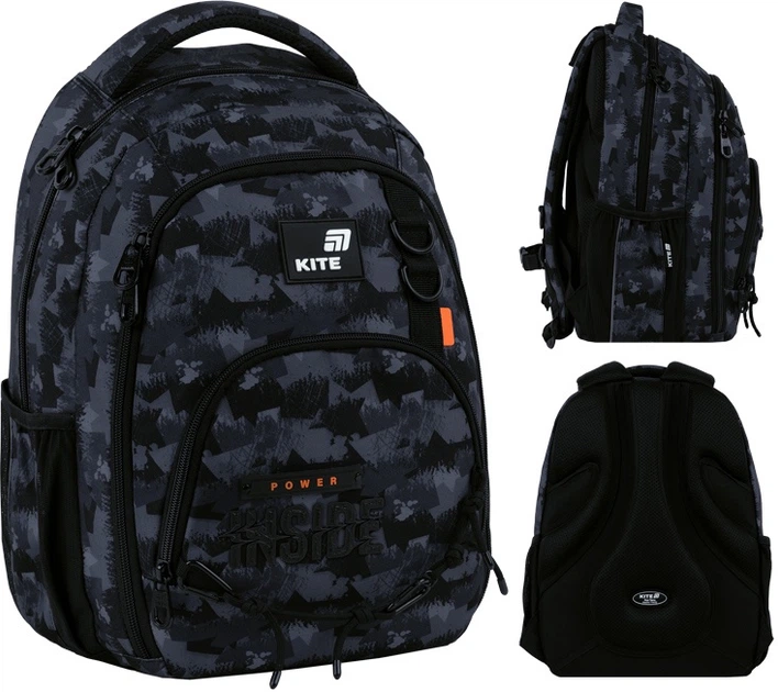 Рюкзак ортопедичний Kite Education teens Power Inside 42x32x13 см 19.5 л Чорний (K26-905M-4) - Фото 1 Рюкзак ортопедичний Kite Education teens Power Inside 42x32x13 см 19.5 л Чорний (K26-905M-4) - зображення 1