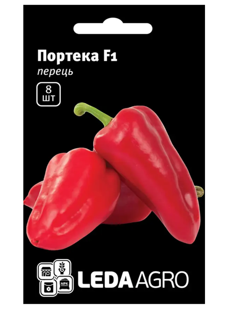 Перець "Портека F1" ТМ "Leda Agro" 8 шт. - Фото 1 Перець "Портека F1" ТМ "Leda Agro" 8 шт. - изображение 1
