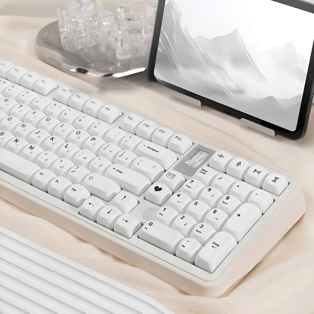 Кейкапи для механічної клавіатури "Minimalist White" з російською розкладкою, 129 клавіш, MO профіль - Фото 7 Кейкапи для механічної клавіатури "Minimalist White" з російською розкладкою, 129 клавіш, MO профіль - зображення 7