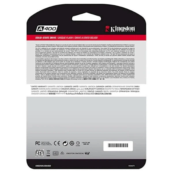 Накопичувач SSD 240 GB Kingston SSDNow A400 2.5" SATAIII TLC (SA400S37/240G) 2.5" 23400 - Фото 8 Накопичувач SSD 240 GB Kingston SSDNow A400 2.5" SATAIII TLC (SA400S37/240G) 2.5" 23400 - изображение 8