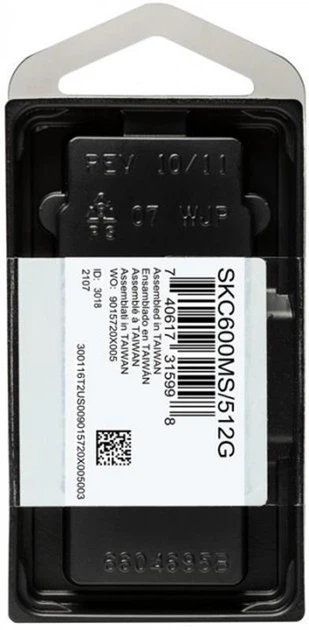 Накопичувач SSD 256GB Kingston KC600 mSATA SATAIII 3D TLC (SKC600MS/256G) mSATA 36301 - изображение 9