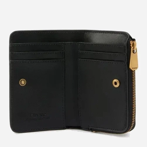 Гаманець жіночий шкіряний Pinko Mini Wallet 106206A0F1 Z99Q Чорний (800070357048) - зображення 3