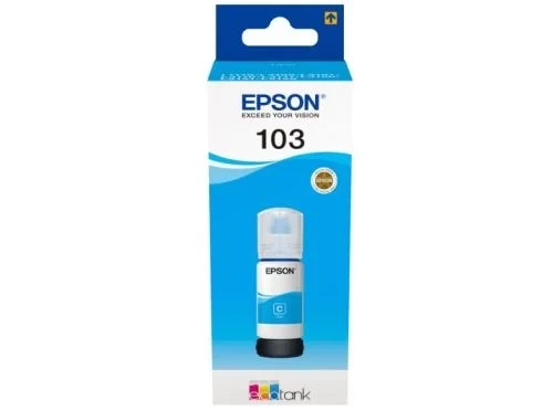 Чорнило Epson 103, Cyan, 65 мл (C13T00S24A) - Фото 1 Чорнило Epson 103, Cyan, 65 мл (C13T00S24A) - изображение 1