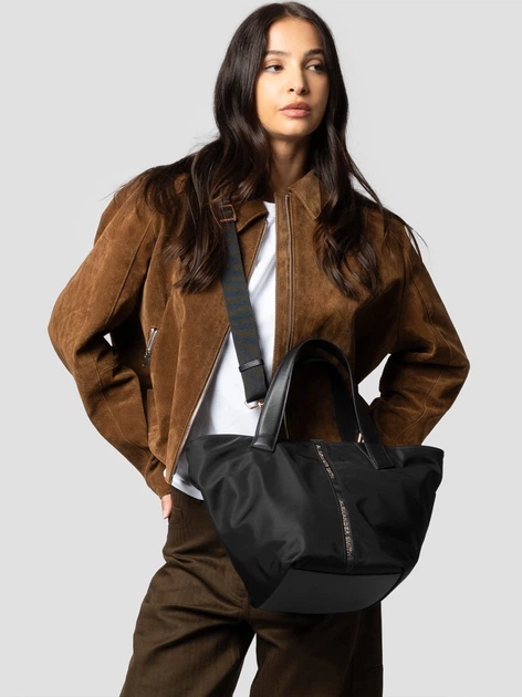 Сумка-шопер жіноча тканинна велика ALEXANDER SMITH Lauren Medium ABBCLRWM-B171-BLK Чорна (800070355436) - зображення 2