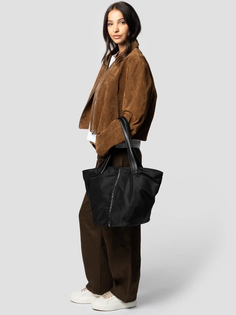 Сумка-шопер жіноча тканинна велика ALEXANDER SMITH Lauren Large ABBCLRWL-B171-BLK Чорна (800070355435) - Фото 7 Сумка-шопер жіноча тканинна велика ALEXANDER SMITH Lauren Large ABBCLRWL-B171-BLK Чорна (800070355435) - зображення 7