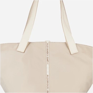 Torebka shopper damska materiałowa duża ALEXANDER SMITH Lauren Large ABBDLRWL-B171-SND Mleczna (800070355437) - obraz 4