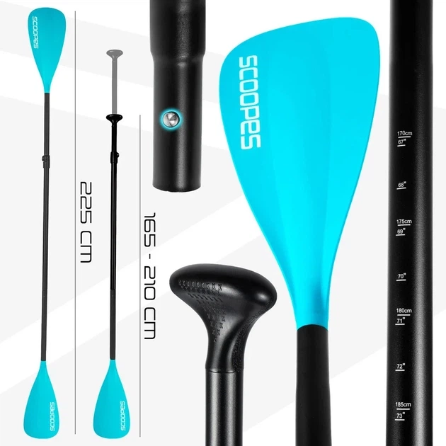Надувная SUP доска Scoopes Velo 320 см 2в1 (SUP+каяк) с веслом, сиденьем, насосом и комплектом аксессуаров - изображение 5