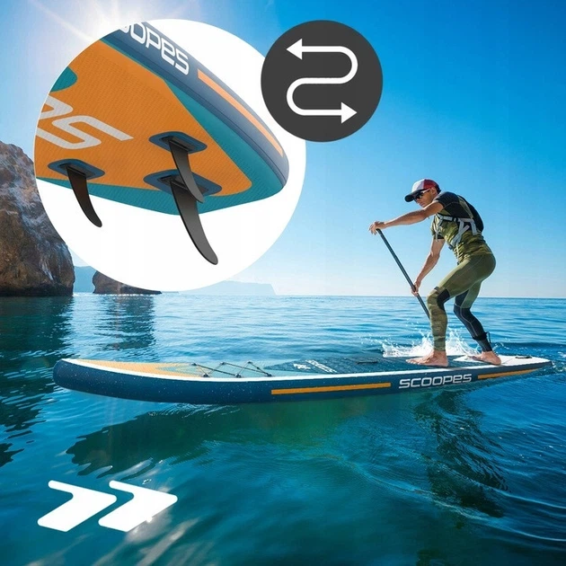 Надувна SUP дошка Scoopes Velo 350 см 2в1 (SUP + каяк) з веслом, сидінням, насосом та повним комплектом аксесуарів - Фото 5 Надувна SUP дошка Scoopes Velo 350 см 2в1 (SUP + каяк) з веслом, сидінням, насосом та повним комплектом аксесуарів - зображення 5