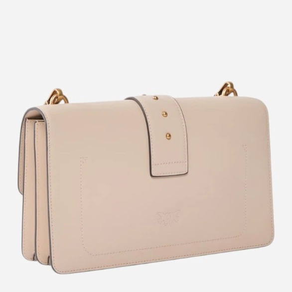 Сумка крос-боді жіноча з натуральної шкіри середня Pinko Love One Classic 105857A0F1 C50Q Бежева (800070357049) - зображення 2