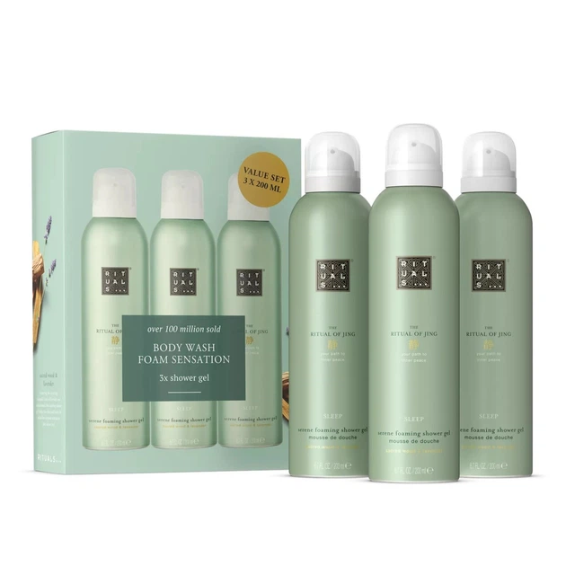 Набор Rituals The Ritual of Jing Shower Foam Value Pack (3 шт) - Фото 1 Набор Rituals The Ritual of Jing Shower Foam Value Pack (3 шт) - изображение 1