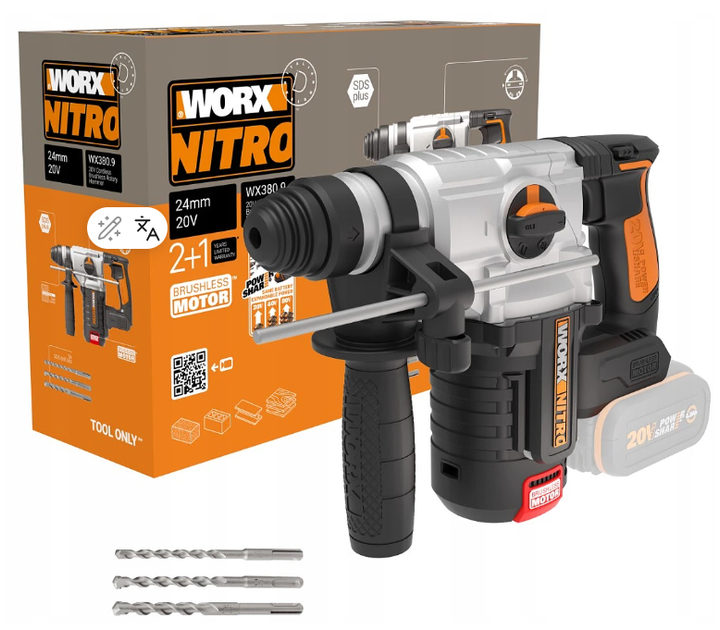 Перфоратор Worx WX380.9 (6943475852993) - зображення 2