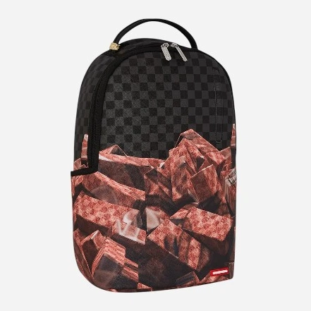 Plecak miejski Sprayground Bag Of Bricks Dlxsv 910B7640NSZ Brązowy (800070347829) - obraz 3