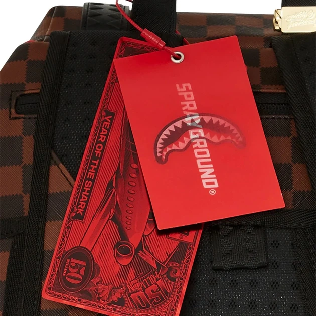 Plecak miejski Sprayground Sawtooth Sharks In Paris Hills 910B7835NSZ Brązowy (800070347824) - obraz 8