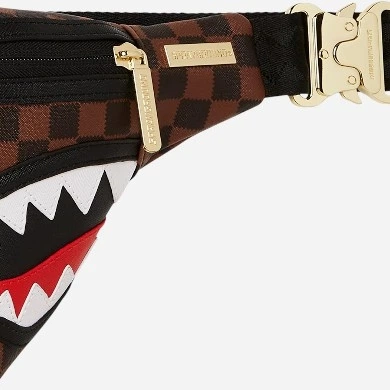 Torebka nerka na pas Sprayground Sawtooth Sharks In Paris Savvy Crossbody 910B7844NSZ Brązowa (800070347821) - obraz 3