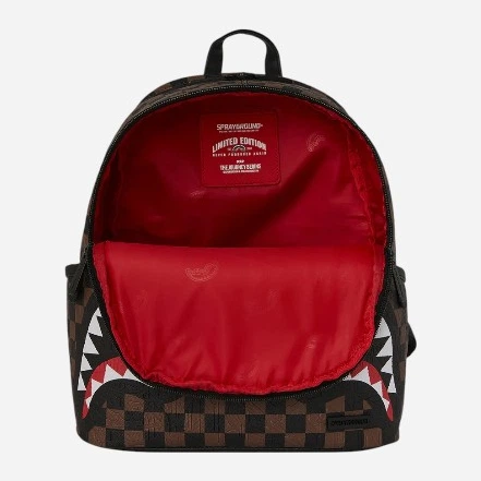 Plecak miejski Sprayground Check 2 Emboss Savage 910B8233NSZ Brązowy (800070353671) - obraz 4