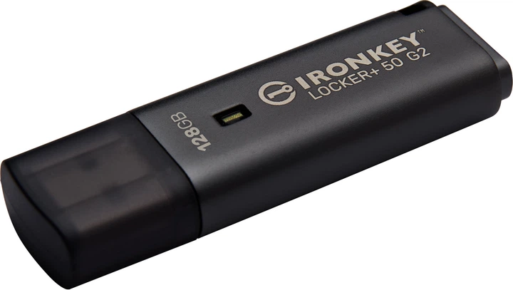 Флеш память USB Kingston IronKey Locker+ 50 G2 128GB USB 3.2 Gen1 Black (IKLP50G2/128GB) - изображение 3