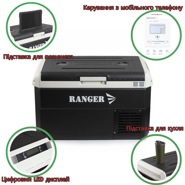 Автохолодильник компресорний Ranger Ice Cool 20L (Арт. RA 8873) - изображение 8