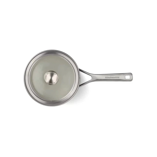 Ківш з кришкою KitchenAid Steel Core, 18 см, 2 л, матовий чорний - зображення 3