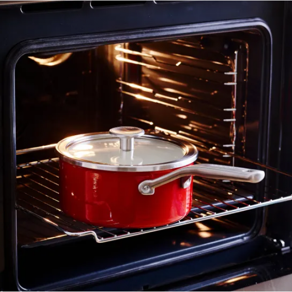 Ківш з кришкою KitchenAid Steel Core, 16 см, 1,3 л, червоний - зображення 2