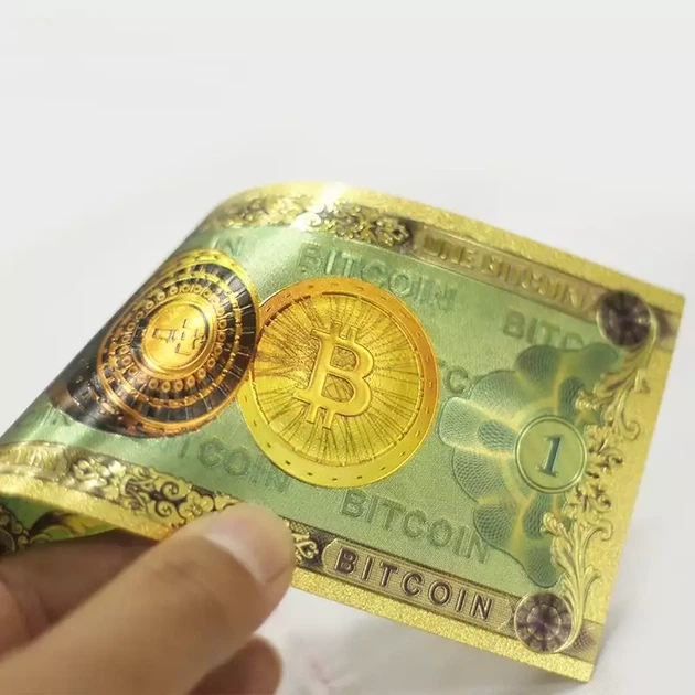 Сувенирная банкнота 100 Биткоинов (Bitcoin, BTC) в подарок. - Фото 5 Сувенирная банкнота 100 Биткоинов (Bitcoin, BTC) в подарок. - изображение 5