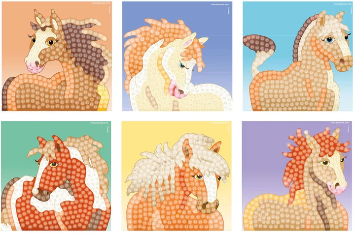 Мозаїка PlayMais Trendy Horse 3000 шт 160359 (4041077004467) - зображення 2