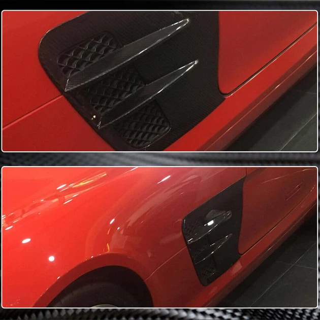 Накладки на передні крила (Сухий карбон) для Mercedes SLS C197 2010-2014 рр - зображення 5