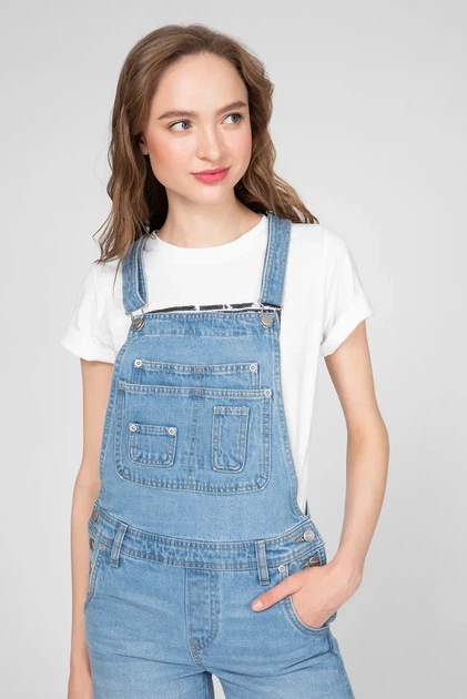 Жіночий блакитний джинсовий комбінезон ABBY FABBY Pepe Jeans S PL230307 - изображение 5