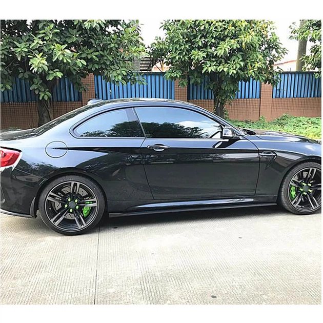 Накладки на пороги V2 (для F87, Карбон) для BMW 2 серия F22/F23 2014-2021 гг - изображение 4
