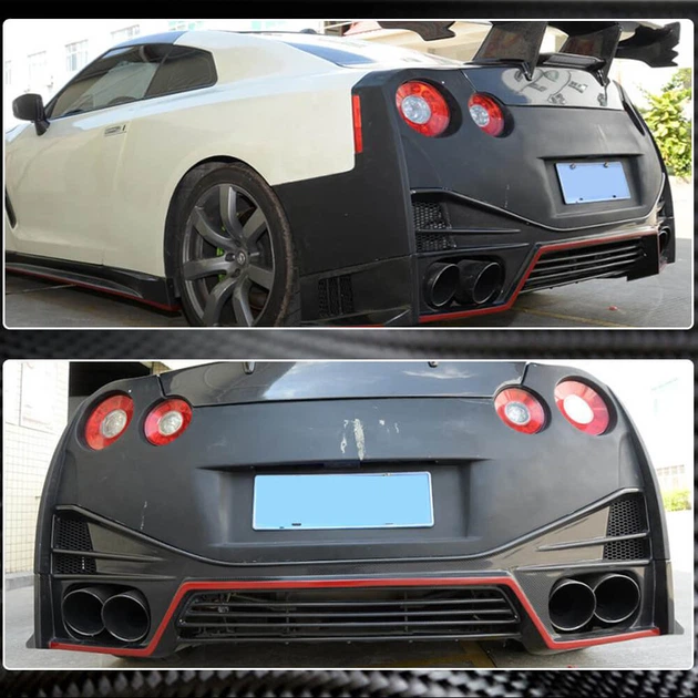 Дифузор заднього бампера (2009-2015, Карбон) для Nissan GT-R рр - Фото 4 Дифузор заднього бампера (2009-2015, Карбон) для Nissan GT-R рр - зображення 4