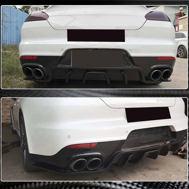Диффузор заднего бампера (2013-2016, Карбон) для Porsche Panamera - изображение 3