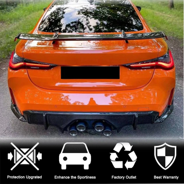 Дифузор заднього бампера V2 (для G82/G83, Карбон) для BMW 4 серія G22/23/26 2020- рр - зображення 2