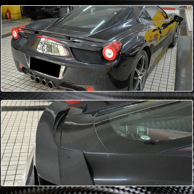 Спойлер V2 (2011-2013, Карбон) для Ferrari 458 Italia - изображение 4
