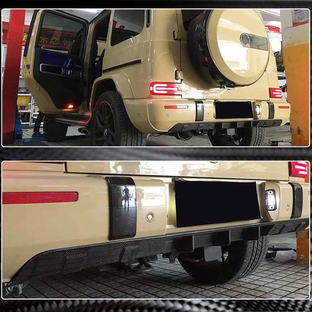 Дифузор заднього бампера V1 (для G63 AMG, Карбон) для Mercedes G class W463 2018-2024 рр - зображення 4