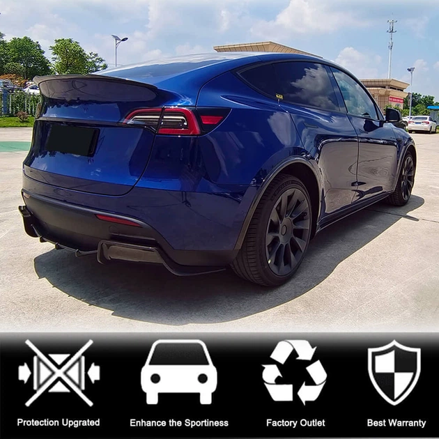 Задний диффузор V2 (2020-2025, Карбон) для Tesla Model Y 2020- гг - изображение 3