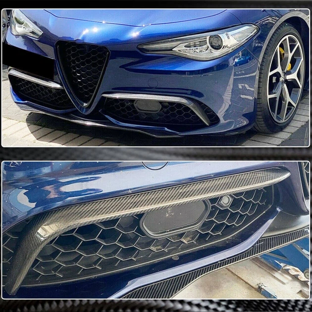 Накладки на Противотуманные Фары (для Sport, Карбон) для Alfa Romeo Giulia 2016-2022 гг - изображение 5