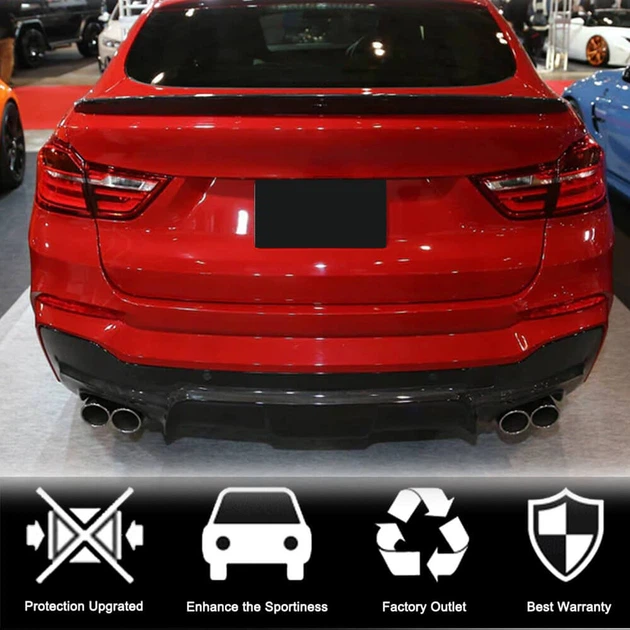 Диффузор заднего бампера (для M-Sport, Карбон) для BMW X4 F26 2014-2018 гг - Фото 2 Диффузор заднего бампера (для M-Sport, Карбон) для BMW X4 F26 2014-2018 гг - изображение 2