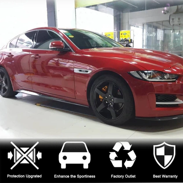 Боковые Пороги (2015-2019, Карбон) для Jaguar XE 2016- гг - изображение 2