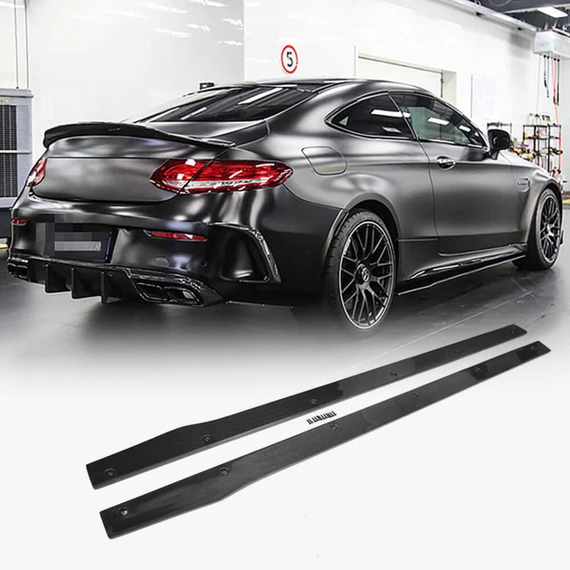 Боковые пороги V2 (для C43/C63 AMG 2015-2019, Карбон) для Mercedes C-сlass W205 - Фото 1 Боковые пороги V2 (для C43/C63 AMG 2015-2019, Карбон) для Mercedes C-сlass W205 - изображение 1