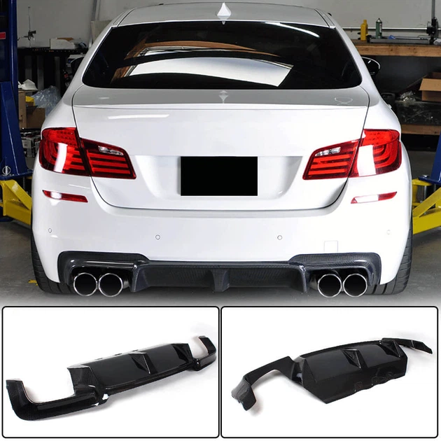 Задний Диффузор Бампера V4 для F10 M5, Карбон для BMW 5 серия F10/F11 2010–2016 гг - Фото 1 Задний Диффузор Бампера V4 для F10 M5, Карбон для BMW 5 серия F10/F11 2010–2016 гг - изображение 1