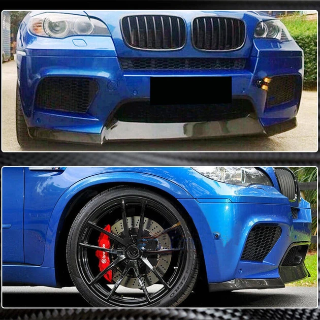Передний спойлер Lip V1 для X6M, карбон для BMW X6 E71 2008–2014 гг - изображение 4
